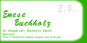 emese buchholz business card